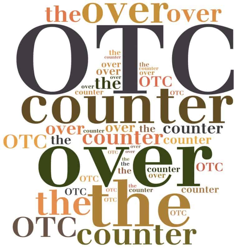 OTC. Over the counter.